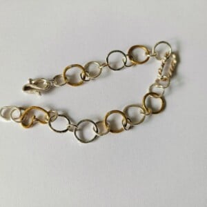 Rough Enough Collection, zilveren schakelarmband