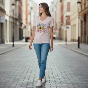 Soft lavender Cat Tee – Everyday Comfort Edition