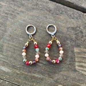 Unieke facet oorbellen