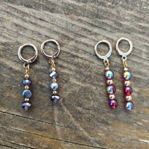 Unieke oorbellen, 4 paar