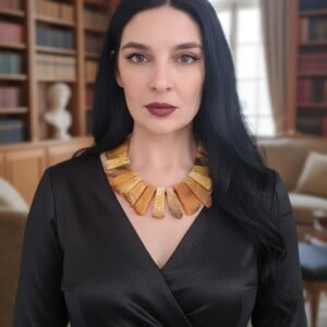 Unieke statement ketting met agaat en Maleisische jade