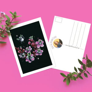 Verjaardag kaart Sakura pandas