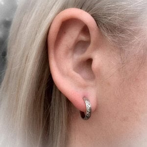 Zilveren oorstekers met bloemenpatroon – 925 sterling zilver – nikkelvrij