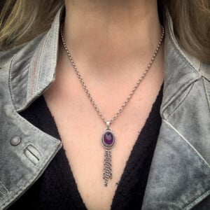 Amethist Droom ✨ Handgemaakte Sterling Zilveren Hanger