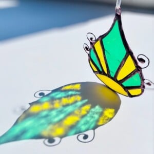 Beautiful handmade stained glass Sunrise | suncatcher | Tiffany technique | window hanging