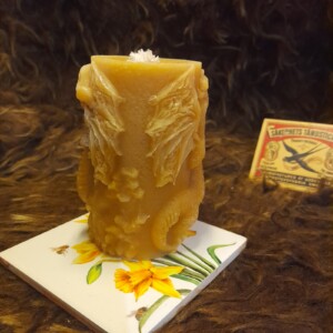 bijenwas stompkaars "draak"