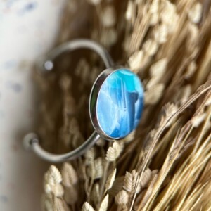 Blauwe ring (verstelbaar)