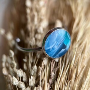 Blauwe ring (verstelbaar)