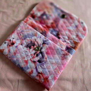 Blossom Quilt Clutch – Handmade Floral Pouch