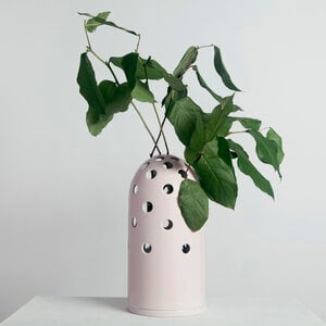 Fly's Eye Vase Big - Pink & Pink Rim