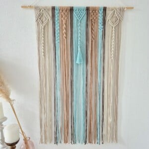 Groot macrame wandkleed!