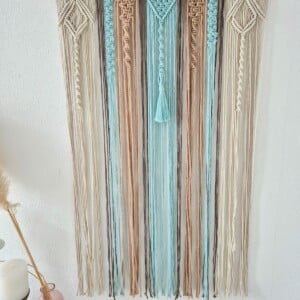 Groot macrame wandkleed!