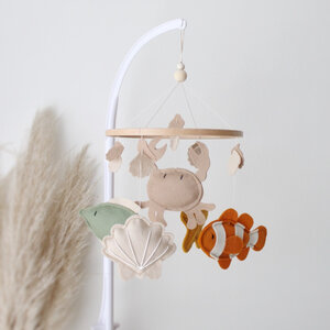 Handgemaakte Babymobiel | Hout & Wolvilt | Sea Life