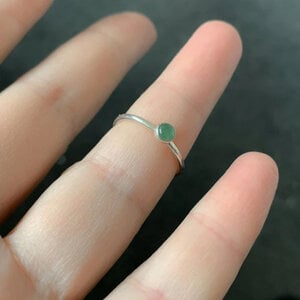 Handgemaakte Groene Aventurijn Ring van Sterling Zilver ✨💚