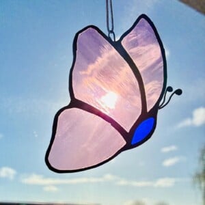 Handmade window hanging | Butterfly| Suncatcher | tiffany technique | glas in lood