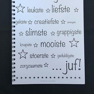 Invulboek voor de Juf – Persoonlijk afscheidscadeau vol herinneringen en lieve berichtjes