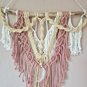 Jute macrame wandhanger, Ibiza stijl!
