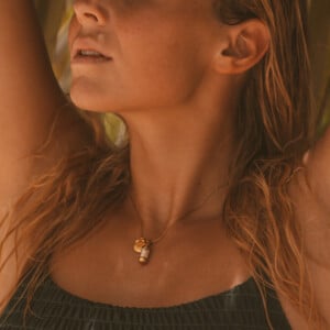 Laguna Beach Pendant Schelpje Goud