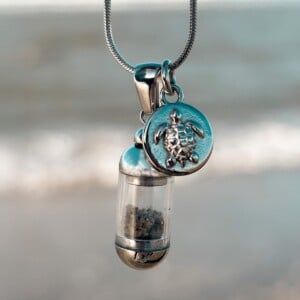 Laguna Beach Pendant Zeester & Schildpad Zilver