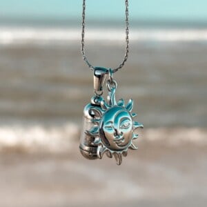 Laguna Beach Pendant Zon & Maan Zilver