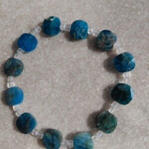 Nordic Sky, Armband met blauwe apatiet en maansteen