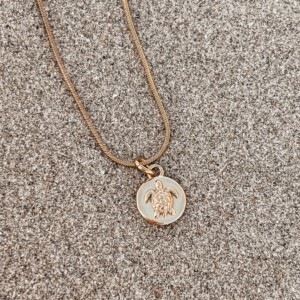 Oceaan Zeester & Schildpad Ketting Goud