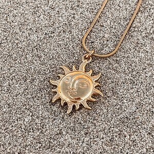 Oceaan Zon & Maan Ketting Goud