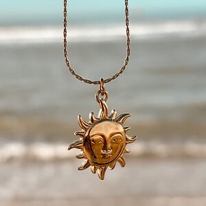 Oceaan Zon & Maan Ketting Goud