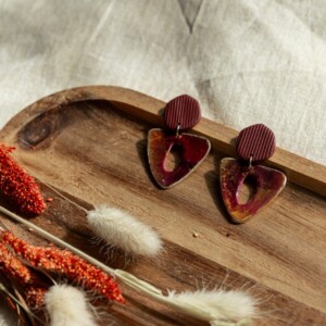 Oorbellen | Bordeaux Gold