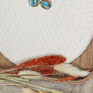 Oorbellen | Gilded blue studs