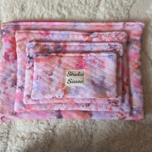 Pink Petal Pouch Gewatteerd Etui