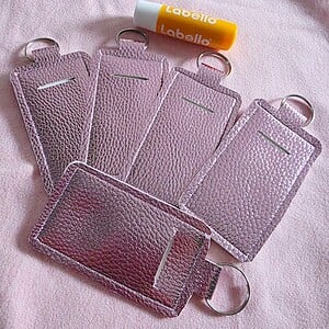Pink Shine Lipstick Holder – Keychain Case