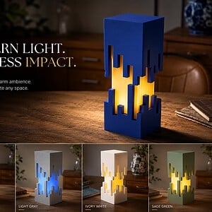 Pixel Glow Table Lamp – Modern Geometric Ambient Light