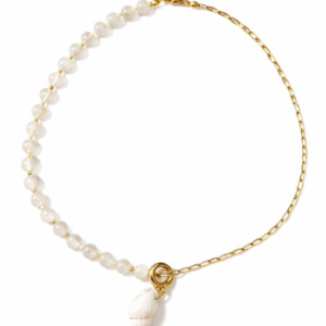 ✨ Solea – Schelp & Witte Jade Ketting