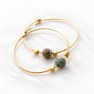 Terra Hoops- African Turkoois
