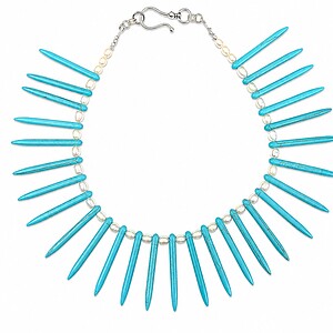 Turkoois en zoetwaterparels ketting