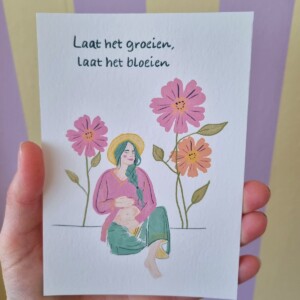 Wenskaart zwangerschap / pregnancy a5/a6