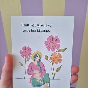 Wenskaart zwangerschap / pregnancy a5/a6