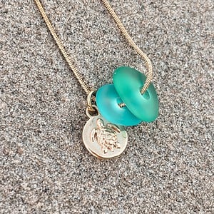 Zeeglas Zeester & Schildpad Ketting Goud