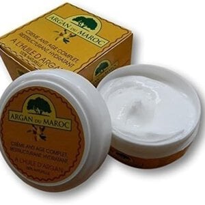 Argan Oil Cream Anti-Aging Moisturizer-Pure Moroccan Argan du Maroc 2x100ml (200ml).