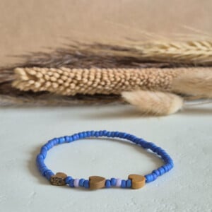 Armband met jaspis hartjes en miyuki kralen | Gentiana