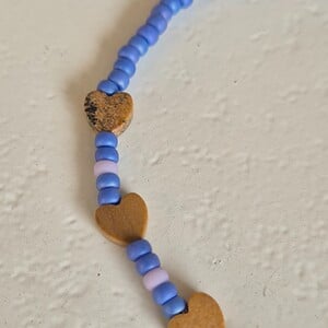 Armband met jaspis hartjes en miyuki kralen | Gentiana