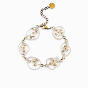 Armband met Steenvormige Hangers Gevuld met Echt Gipskruid (The Classics)