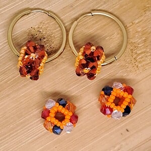 🧡 Aurora Switch Set – Dutch Delight (oorringen 2,5 cm)