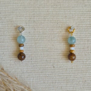 Bedel met aquamarijn, jaspis en chalcedoon