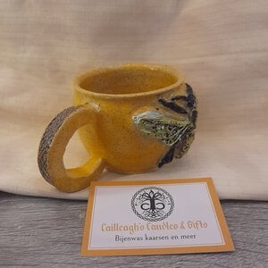 beker "steampunk bee" met oor
