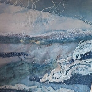 Blauwe Horizon, klein kunstwerk met grote ruimte