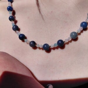 Calming Blue: Ketting met blauwe aventurijn en morganiet