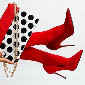 Clutch Polka dot - Jacquard