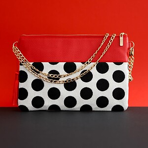 Clutch Polka dot - Jacquard
